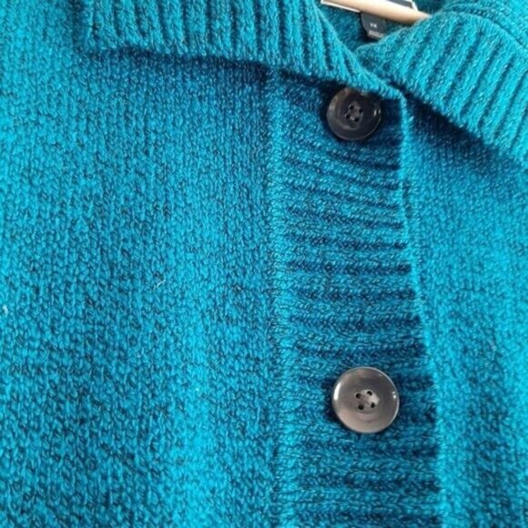 KAREN SCOTT Button Down Sweater Cardigan Melange Blue Sz 1X - Picture 6 of 9